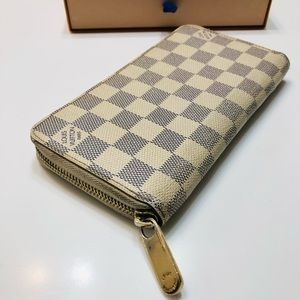 🌟GENUINE LOUIS VUITTON Damier Azur Zippy Wallet